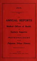 view [Report 1913] / Medical Officer of Health, Paignton U.D.C.