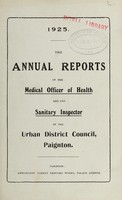 view [Report 1925] / Medical Officer of Health, Paignton U.D.C.