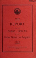 view [Report 1938] / Medical Officer of Health, Paignton U.D.C.
