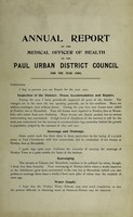 view [Report 1902] / Medical Officer of Health, Paul U.D.C.