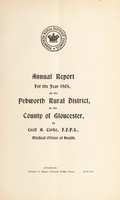 view [Report 1904] / Medical Officer of Health, Pebworth R.D.C.