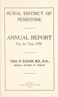 view [Report 1938] / Medical Officer of Health, Penistone R.D.C.
