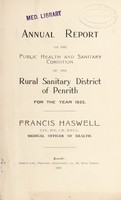 view [Report 1925] / Medical Officer of Health, Penrith R.D.C.