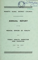 view [Report 1961] / Medical Officer of Health, Penrith R.D.C.