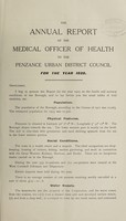 view [Report 1925] / Medical Officer of Health, Penzance U.D.C. / Borough.