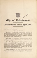 view [Report 1902] / Medical Officer of Health, Peterborough City & Borough.