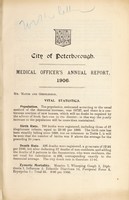 view [Report 1906] / Medical Officer of Health, Peterborough City & Borough.