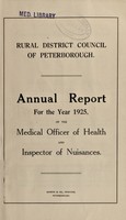 view [Report 1925] / Medical Officer of Health, Peterborough R.D.C.