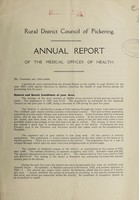 view [Report 1925] / Medical Officer of Health, Pickering R.D.C.