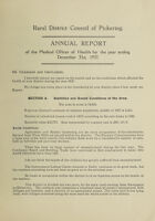 view [Report 1937] / Medical Officer of Health, Pickering R.D.C.