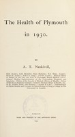 view [Report 1930] / Medical Officer of Health, Plymouth Borough.