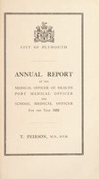 view [Report 1933] / Medical Officer of Health, Plymouth Borough.