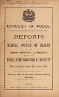 view [Report 1896] / Medical Officer of Health, Poole Borough.