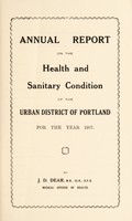 view [Report 1937] / Medical Officer of Health, Portland U.D.C.