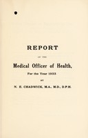 view [Report 1933] / Medical Officer of Health, Portslade-by-Sea U.D.C.