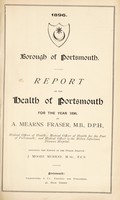 view [Report 1896] / Medical Officer of Health, Portsmouth Borough.