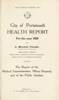 view [Report 1928] / Medical Officer of Health, Portsmouth Borough.