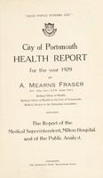 view [Report 1929] / Medical Officer of Health, Portsmouth Borough.
