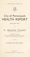 view [Report 1931] / Medical Officer of Health, Portsmouth Borough.