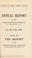 view [Report 1949] / Medical Officer of Health, Potters Bar U.D.C.