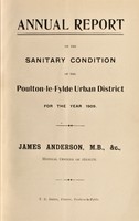 view [Report 1909] / Medical Officer of Health, Poulton-le-Fylde U.D.C.