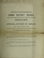 view [Report 1905] / Medical Officer of Health, Preesall-with-Hackinsall U.D.C.