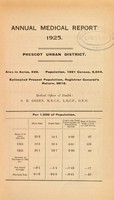view [Report 1925] / Medical Officer of Health, Prescot U.D.C.