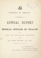 view [Report 1900] / Medical Officer of Health, Preston County Borough.