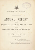 view [Report 1909] / Medical Officer of Health, Preston County Borough.