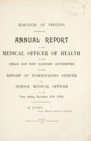 view [Report 1919] / Medical Officer of Health, Preston County Borough.