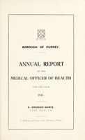 view [Report 1941] / Medical Officer of Health, Pudsey Borough.