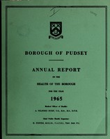 view [Report 1965] / Medical Officer of Health, Pudsey Borough.