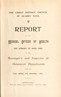 view [Report 1905] / Medical Officer of Health, Quarry Bank U.D.C.