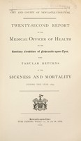 view [Report 1894] / Medical Officer of Health, Newcastle-upon-Tyne City & County.