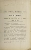 view [Report 1908] / Medical Officer of Health, Loddon & Clavering R.D.C.