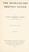 view The involuntary nervous system / by Walter Holbrook Gaskell.