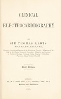 view Clinical electrocardiography / by Sir Thomas Lewis.