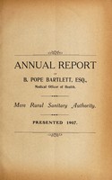 view [Report 1907] / Medical Officer of Health, Mere R.D.C.