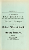 view [Report 1905] / Medical Officer of Health, Ramsbottom U.D.C.