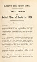 view [Report 1909] / Medical Officer of Health, Ramsbottom U.D.C.