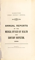 view [Report 1920] / Medical Officer of Health, Ramsbottom U.D.C.