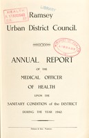 view [Report 1942] / Medical Officer of Health, Ramsey U.D.C.