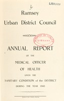 view [Report 1943] / Medical Officer of Health, Ramsey U.D.C.