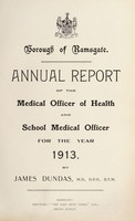 view [Report 1913] / Medical Officer of Health, Ramsgate Borough.