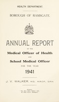 view [Report 1941] / Medical Officer of Health, Ramsgate Borough.