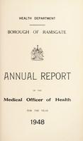 view [Report 1948] / Medical Officer of Health, Ramsgate Borough.