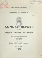 view [Report 1956] / Medical Officer of Health, Ramsgate Borough.