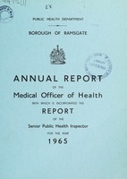 view [Report 1965] / Medical Officer of Health, Ramsgate Borough.