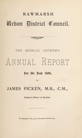 view [Report 1898] / Medical Officer of Health, Rawmarsh Local Board / U.D.C.