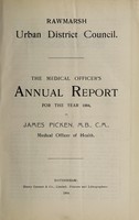 view [Report 1904] / Medical Officer of Health, Rawmarsh Local Board / U.D.C.